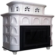 Piece wolnostojące - Piec kominkowy SALZBURGIA BEŻ 13kW MARMI DECOR - miniaturka - grafika 1