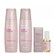 Zestawy kosmetyków damskich - Alfaparf Lisse Design Keratin Therapy zestaw podtrzymujący efekt prostowania | szampon, odżywka, olejek 2780 - miniaturka - grafika 1