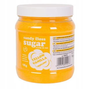 GSG24 Kolorowy cukier do waty cukrowej żółty o smaku waniliowym 1kg Kolorowy cukier do waty cukrowej żółty o smaku waniliowym 1kg CUK-ZOL-WAN-1KG - Akcesoria i części AGD - miniaturka - grafika 4