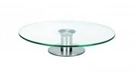 Tace i patery - Ibili accesorios etażerka obrotowy, einstoeckig, ze szkła i stali nierdzewnej, płyta do serwowania, stojak na ciasto, średnica 30 cm 717130 - miniaturka - grafika 1