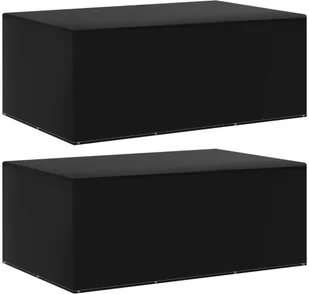 vidaXL Pokrowce na meble ogrodowe, 2 szt., 7 oczek, 225x143x90 cm - Poduszki ogrodowe - miniaturka - grafika 2