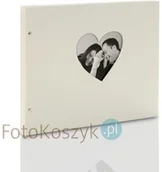Albumy fotograficzne - Goldbuch Album Chromo Beige XXL serce (tradycyjny 40 czarnych stron) - miniaturka - grafika 1