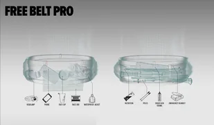 Compressport Pas biegowy FREE BELT PRO czerwony - Pozostały sprzęt i akcesoria do ćwiczeń - miniaturka - grafika 3