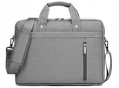 Torby na laptopy - Wrocław Torba Burnur na laptopa 17,3 szary - miniaturka - grafika 1