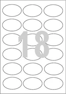 Avery Zweckform Owalne etykiety Avery usuwalne 63,5 x 42,3 mm, 450 etykiet - Cenówki - miniaturka - grafika 2