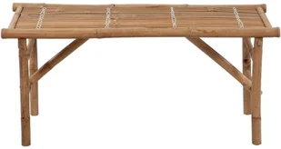 vidaXL Składana ławka ogrodowa z poduszką, 118 cm, bambusowa 3063857 - Ławki ogrodowe - miniaturka - grafika 3