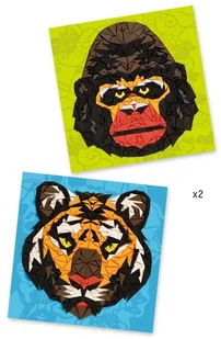 Djeco zestaw artystyczny z piankowymi naklejkami Tygrys - Zabawki kreatywne - miniaturka - grafika 4