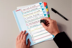 Esselte Przekładki wiel. opisu Maxi 1-10 100208 - Przekładki do segregatorów - miniaturka - grafika 3