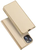 Etui i futerały do telefonów - Dux Ducis Skin Pro kabura etui pokrowiec z klapką iPhone 13 złoty - miniaturka - grafika 1