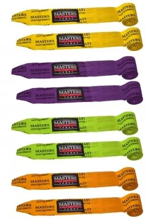 Masters FIGHT EQUIPMENT Fight Equipment, Taśmy bokserskie BBE-4-Neon, żółte - Pozostałe akcesoria do sportów walki - miniaturka - grafika 7