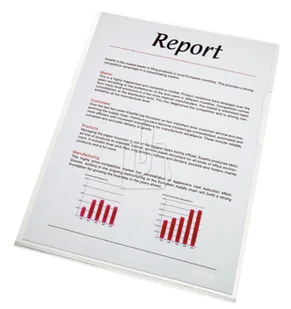 Esselte Ofertówki 150 mikronów 25 szt. czerwone - Szkolne artykuły papiernicze - miniaturka - grafika 2