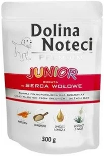 Dolina Noteci PREMIUM Junior bogata w serca wołowe 24 x 300g 49406-uniw - Mokra karma dla psów - miniaturka - grafika 2
