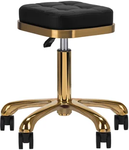 ACTIVESHOP Taboret Kosmetyczny M-1645 Złoto Czarny 10003_137482 - Krzesła i taborety kosmetyczne - miniaturka - grafika 7