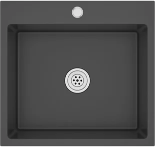 vidaXL Lumarko Ręcznie robiony zlew kuchenny z otworem na kran, czarny, stal 51515 - Zlewozmywaki - miniaturka - grafika 2