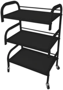 Calissimo Pomocnik Stolik kosmetyczny Półki Szklane Wózek Pod Urządzenia ST042-BL - Meble kosmetyczne - miniaturka - grafika 2