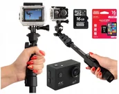 Fotopułapki - Kamera Na Kask Wodoodporna 4K Ultra Hd+sd 16GB - miniaturka - grafika 1