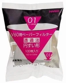 Hario Filtry do V60-01 100szt. - BIAŁE 4862 - Akcesoria i części AGD - miniaturka - grafika 2