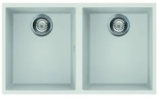 Elleci QUADRA 350 GRANITEK BIANCO TITANO BSO LGQ35068BSO - Zlewozmywaki - miniaturka - grafika 2