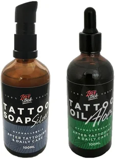 LOVEINK LOVEINK Zestaw Olejek do Pielęgnacji Tatuażu Aloes 100 ml + Mydło do Tatuażu 100 ml - Pielęgnacja tatuażu - miniaturka - grafika 2