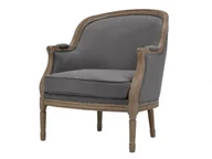 Fotele - Vente-Unique Fotel z lnu ALIENOR - Szary - miniaturka - grafika 1