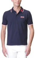 Koszulki sportowe męskie - Lonsdale London Lonsdale męska koszulka polo z krótkim rękawem w kolorze fioletowym, niebieskim (czerwony/różowy/pusty), mała - miniaturka - grafika 1