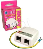 Pozostałe akcesoria sieciowe - Axon HSK DATA [Net Protector] - sieciowe zabezpeiczenie przeciwprzepięciowe (1 kanał RJ45 dla sieci 10/100/1000 Mb/s, plastikowy) W0027 - miniaturka - grafika 1