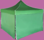 Pawilony ogrodowe - Expodom Namiot ekspresowy 3x3m  stalowy, Zielony, 4 ściany boczne - miniaturka - grafika 1
