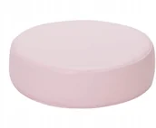 Fotele i pufy dla dzieci - Pufka okrągła - kolor jasnoróżowy - miniaturka - grafika 1