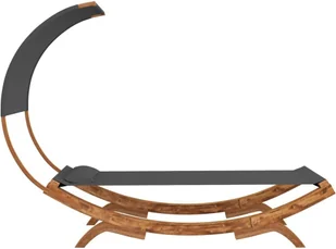 vidaXL Lumarko Hamak z zadaszeniem, 100 x 216 x 162 cm, lite drewno świerkowe! 313945 - Hamaki - miniaturka - grafika 4