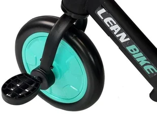 Import LEANToys Rower Biegowy Trójkołowy Na Pedały 3w1 Czarno-Miętowy LT-7679-0 - Rowerki biegowe - miniaturka - grafika 7