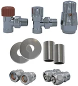 Głowice termostatyczne - Vario Term Zestaw All in One Royal, Kolor: Czarny błyszczący, Rodzaj instalacji: Miedziana - CU 15 mm, Typ zaworu: Kątowy AROGSO213CFK/CU - miniaturka - grafika 1