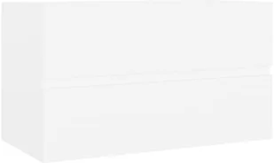 vidaXL Szafka pod umywalkę, biała, 80x38,5x45 cm, płyta wiórowa vidaXL - Szafki łazienkowe - miniaturka - grafika 3