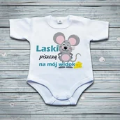 Body dla niemowląt - Poczpol Laski piszczą na mój widok - body niemowlęce PRZPOC-8-2347 - miniaturka - grafika 1