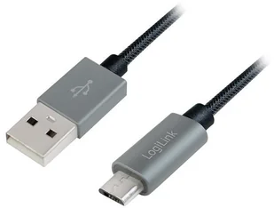 Logilink Kabel USB 2.0 CU0132 USB A micro USB B M/M 1m - Kable komputerowe i do monitorów - miniaturka - grafika 3