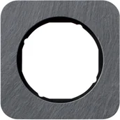 Wyłączniki światła i elektryczne - Berker R.1 ramka pojedyncza łupek/czarny 10112384 - miniaturka - grafika 1