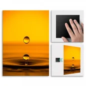 Plakaty - Pix4home Plakat metalowy spadające krople L POS-L-01136 - miniaturka - grafika 1