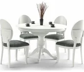 Stoły - Halmar Stół WILLIAM Biały 90 cm V-CH-WILLIAM-ST-BIAŁY - miniaturka - grafika 1