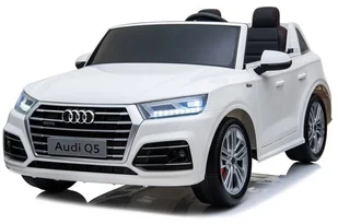 LEANToys   Pojazd na Akumulator Nowe Audi Q5 2-osobowe Białe 3732 - Pojazdy elektryczne dla dzieci - miniaturka - grafika 3