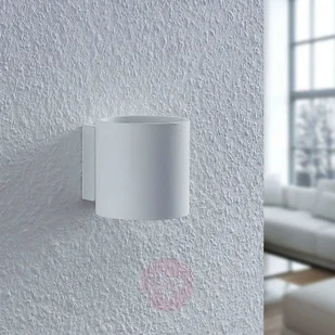 LINDBY Lindby Mirza lampa ścienna, okrągła, biała - Lampy ścienne - miniaturka - grafika 3