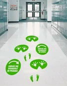 Pomoce naukowe - Ścieżka aktywizująca BALANS- Zestaw naklejek na podłogę Ślady Żabki ZP054 - miniaturka - grafika 1