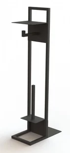 Deante Deante Mokko Stojak z półką na papier toaletowy czarny mat ADMN242 - Stojaki i wieszaki na papier toaletowy - miniaturka - grafika 2