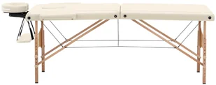 Physa Składany stół do masażu TOULOUSE BEIGE beżowy - Stoły i łóżka do masażu - miniaturka - grafika 4