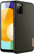 Etui i futerały do telefonów - Dux Ducis Fino etui pokrowiec pokryty nylonowym materiałem Samsung Galaxy A03s zielony - miniaturka - grafika 1