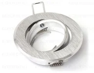 Oprawy, klosze i abażury - KOLORENO Oprawa Halogenowa Led Sufitowa Okrągła Ruchoma Aluminium Szczotkowane Srebrny OS_SC_A_RO_SZCZO_SRE - miniaturka - grafika 1