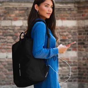 XD DESIGN PLECAK BOBBY SOFT CZARNY P705.791 Zamów do 16:00 wysyłka kurierem tego samego dnia! P705.791 - Plecaki - miniaturka - grafika 16