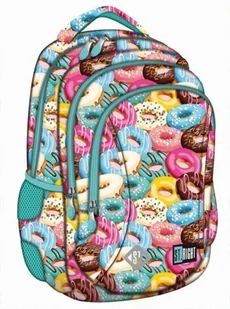 St. Majewski Plecak 3-komorowy Stright Donuts - Plecaki szkolne i tornistry - miniaturka - grafika 2