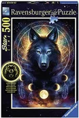 Układanki dla dzieci - Ravensburger Erwachsenenpuzzle Ravensburger 13970 Ravensburger 13970-świecący puzzle dla dorosłych z wilkiem - miniaturka - grafika 1