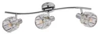 Lampy sufitowe - Krislamp Venus KR 373-3L Listwa plafon spot oprawa sufitowa 3x40W E14 chrom - miniaturka - grafika 1