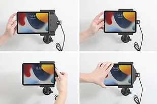 Brodit AB uchwyt samochodowy do Apple iPad Mini 6 aktywny z wbudowanym kablem USB oraz ładowarką samochodową 721278 - Akcesoria do tabletów i e-booków Brodit AB uchwyt samochodowy do Apple iPad Mini 6 aktywny z wbudowanym kablem USB oraz ładowarką samochodową 721278 - Akcesoria do tabletów i e-booków - miniaturka - grafika 5