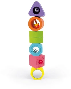 Janod KSZTAŁTY I DŹWIĘKI drewniana układanka sensoryczna J05332 - Układanki dla dzieci - miniaturka - grafika 21